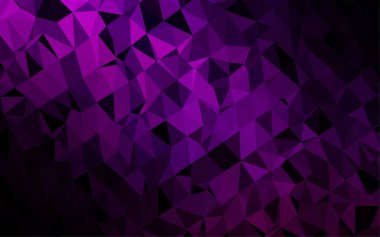 Çizgileri ve üçgenleri olan vektörsüz bir düzen. Soyut arkaplanda renkli eğimli üçgenler