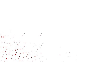 Poker sembollü Açık Kırmızı vektör şablonu.