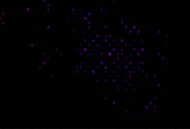 Kart işaretli koyu mor vektör arkaplanı.