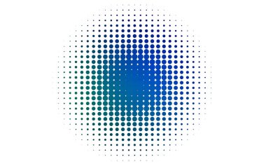 Beyaz arkaplanda noktalı yarım tonlu noktalar