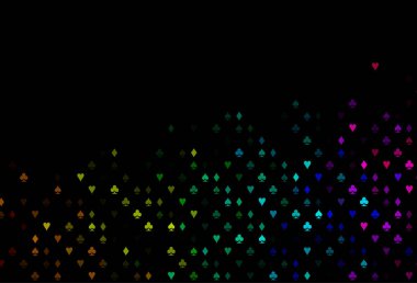 Koyu Çokrenkli, Gökkuşağı vektör örtüsü ve kumar sembolleri.