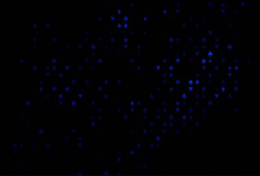 Poker sembollü koyu siyah vektör şablonu.