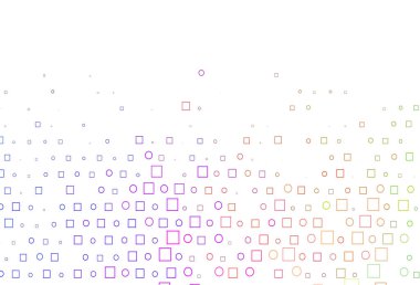 Açık Çokrenkli, Gökkuşağı vektör arkaplanı noktalı, benekli, küplü.