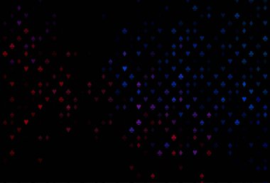 Koyu Mavi, Kart elementleri içeren kırmızı vektör düzeni.