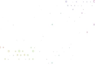 Açık Çoklu Renk, Gökkuşağı vektör düzeni daire noktaları, küpler.