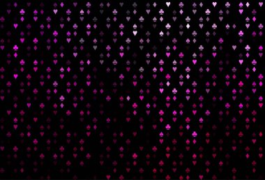 Kumar sembolleriyle koyu pembe vektör kaplaması.