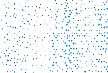 Poker sembollü hafif BLUE vektör şablonu.