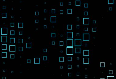 Çizgiler, dikdörtgenler ile koyu mavi vektör düzeni.