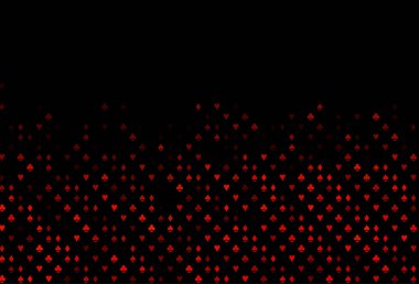 Koyu Turuncu vektör deseni ve kart sembolü.