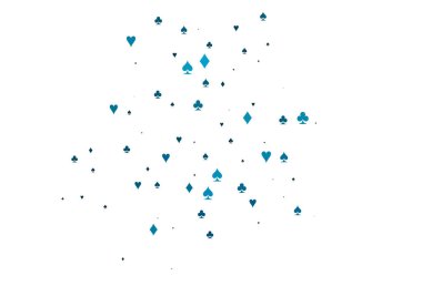 Kart elemanlarıyla hafif BLUE vektör düzeni.