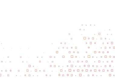 Dairesel noktaları ve küpleri olan hafif turuncu vektör düzeni.