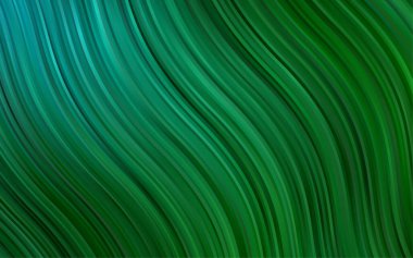 Farklı şekil ve renklerdeki bulanık dalgalı çizgiler. Gradyanı olan belirsiz soyut bir illüstrasyon.