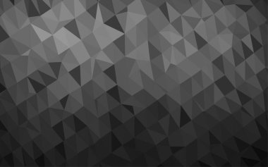 Çizgileri ve üçgenleri olan vektörsüz bir düzen. Soyut arkaplanda renkli eğimli üçgenler