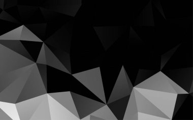 Çizgileri ve üçgenleri olan vektörsüz bir düzen. Soyut arkaplanda renkli eğimli üçgenler