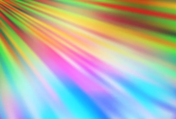 Cahaya Multicolor Latar Belakang Vektor Rainbow Dengan Garis Lurus - Stok Vektor