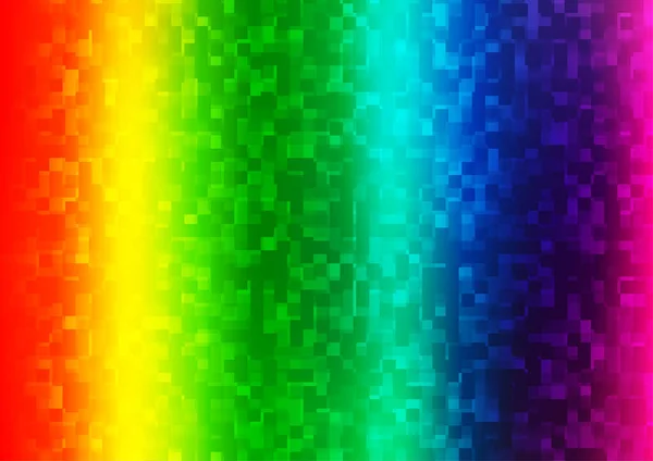 Cahaya Multicolor Latar Belakang Vektor Rainbow Dengan Persegi Panjang Persegi - Stok Vektor
