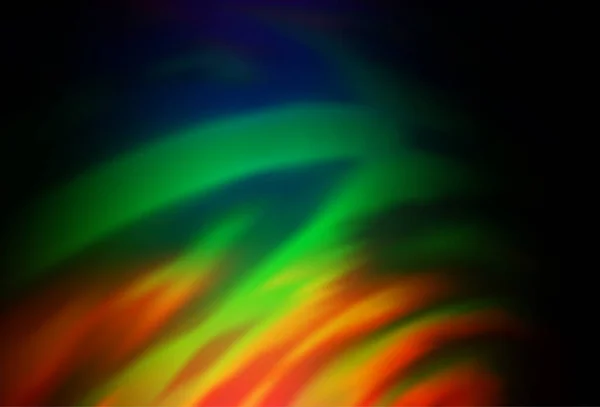Dark Multicolor Rainbow Vector Texture Abstraite Colorée — Image vectorielle