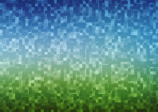 Bleu Clair Fond Vectoriel Vert Avec Rectangles Carrés — Image vectorielle