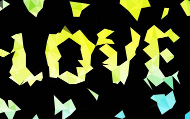 soyut dijital duvar kağıdı kelime aşk, vektör arkaplan