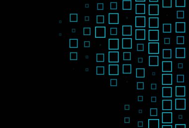 Çizgiler, dikdörtgenler ile koyu mavi vektör düzeni.