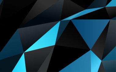 Çizgileri ve üçgenleri olan vektörsüz bir düzen. Soyut arkaplanda renkli eğimli üçgenler