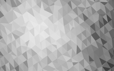 Çizgileri ve üçgenleri olan vektörsüz bir düzen. Soyut arkaplanda renkli eğimli üçgenler