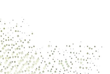 Kart ögelerine sahip Açık Siyah vektör düzeni.