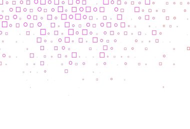 Açık Mor, daire benekli pembe vektör düzeni, küpler.