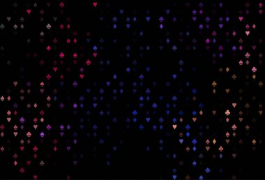 Koyu Çokrenkli, Gökkuşağı vektör örtüsü ve kumar sembolleri.