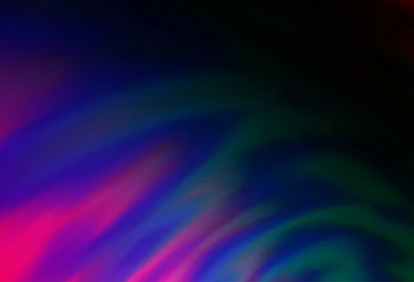 Multicolore Scuro Vettore Arcobaleno Offuscata Modello Luminoso — Vettoriale Stock