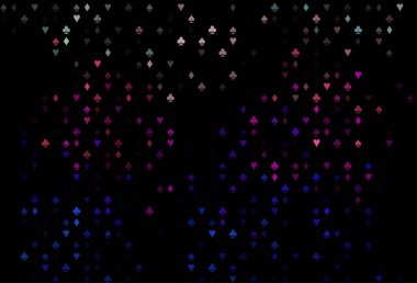 Koyu Çokrenkli, Gökkuşağı vektör örtüsü ve kumar sembolleri.