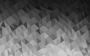 Çizgileri ve üçgenleri olan vektörsüz bir düzen. Soyut arkaplanda renkli eğimli üçgenler