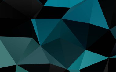 Çizgileri ve üçgenleri olan vektörsüz bir düzen. Soyut arkaplanda renkli eğimli üçgenler