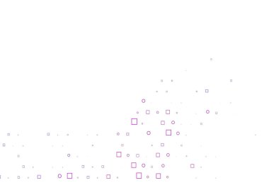 Çember benekli hafif Mor vektör düzeni, küpler.