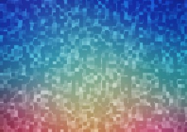 Açık Mavi, dikdörtgenli kırmızı vektör arkaplanı.