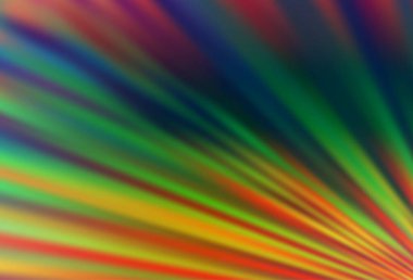 Koyu Çokrenkli, tekrarlanan çubuklu Gökkuşağı vektör şablonu.