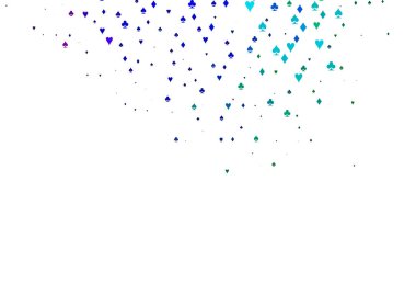 Açık Çokrenkli, Gökkuşağı vektör örtüsü ve kumar sembolleri.