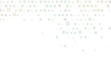 Açık Çoklu Renk, Gökkuşağı vektör düzeni daire noktaları, küpler.