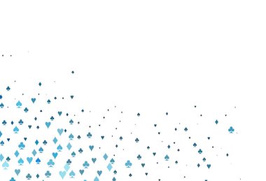 Poker sembollü hafif BLUE vektör şablonu.