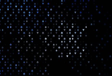 Kart işaretli koyu mavi vektör arkaplanı.