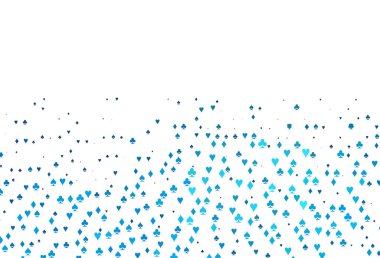 Poker sembollü hafif BLUE vektör şablonu.