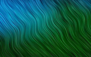 Farklı şekil ve renklerdeki bulanık dalgalı çizgiler. Gradyanı olan belirsiz soyut bir illüstrasyon.