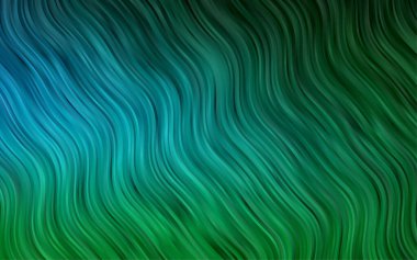 Farklı şekil ve renklerdeki bulanık dalgalı çizgiler. Gradyanı olan belirsiz soyut bir illüstrasyon.