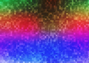 Açık Çokrenkli, kristalli Gökkuşağı vektör şablonu, dikdörtgen.