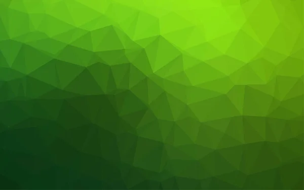 Zielone Wielokątne Tło Mozaiki Ilustracja Wektora — Wektor stockowy