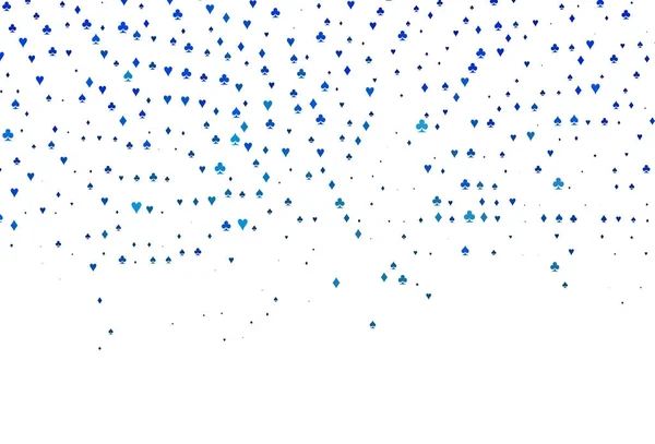 Modèle Vectoriel Bleu Clair Avec Symboles Poker — Image vectorielle