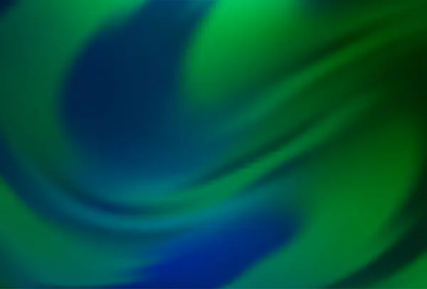 Blu Scuro Vettore Verde Sfondo Sfocato Colorato — Vettoriale Stock