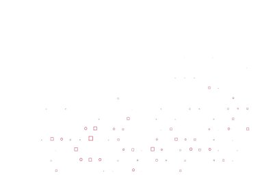 Disklerle, dikdörtgenlerle Açık Pembe vektör dokusu.