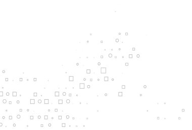 Açık Gümüş, dairesel benekli gri vektör düzeni, küpler.