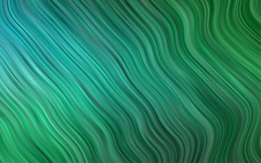 Farklı şekil ve renklerdeki bulanık dalgalı çizgiler. Gradyanı olan belirsiz soyut bir illüstrasyon.